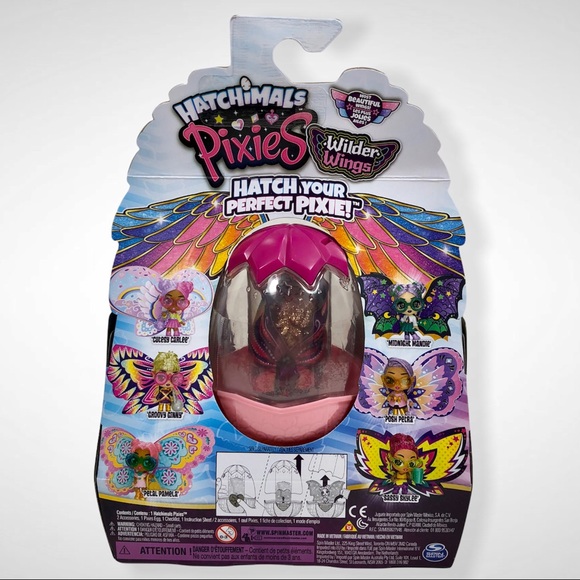 Hatchimals Pixies Wilder Wings Pixie with Fabric Wings and 2 Accessories NEW. - Picture 2 of 5